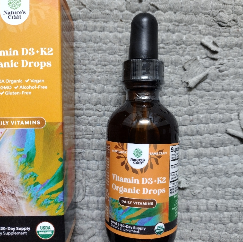 3/$25 Organic Vitamin D3+K2 Drops - Picture 5 of 6